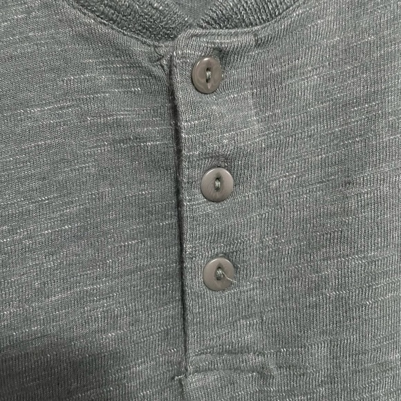 NWT Men Lucky Brand green linen shirt short sleeve - Picture 6 of 7